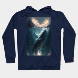 Whale in the ocean Hoodie